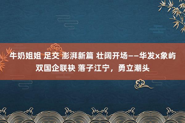 牛奶姐姐 足交 澎湃新篇 壮阔开场——华发x象屿双国企联袂 落子江宁，勇立潮头