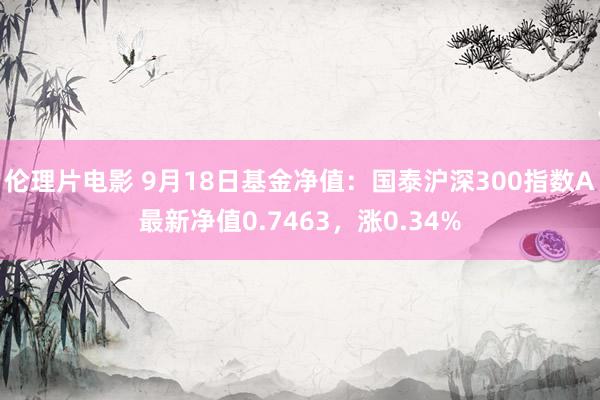 伦理片电影 9月18日基金净值：国泰沪深300指数A最新净值0.7463，涨0.34%