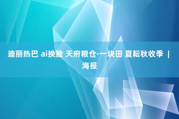 迪丽热巴 ai换脸 天府粮仓·一块田 夏耘秋收季  | 海报