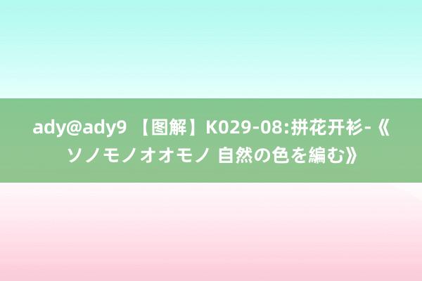 ady@ady9 【图解】K029-08:拼花开衫-《ソノモノオオモノ 自然の色を編む》