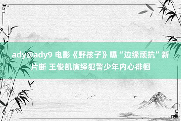 ady@ady9 电影《野孩子》曝“边缘顽抗”新片断 王俊凯演绎犯警少年内心徘徊