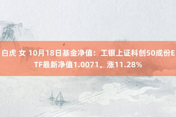 白虎 女 10月18日基金净值：工银上证科创50成份ETF最新净值1.0071，涨11.28%