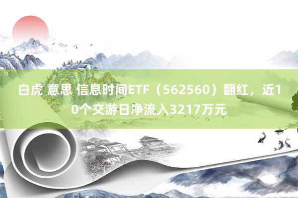 白虎 意思 信息时间ETF（562560）翻红，近10个交游日净流入3217万元