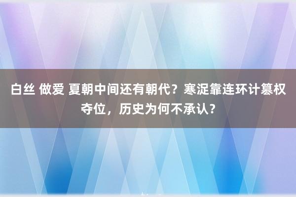 白丝 做爱 夏朝中间还有朝代？寒浞靠连环计篡权夺位，历史为何不承认？