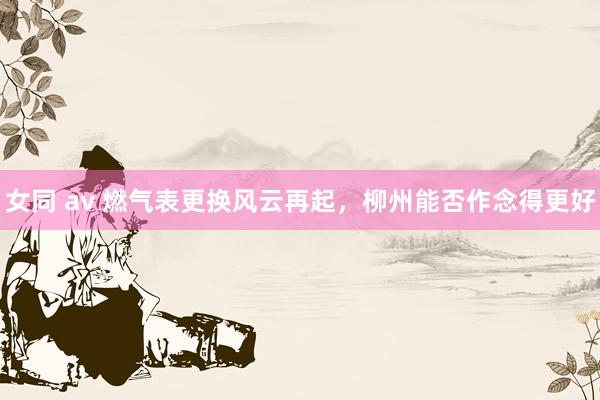 女同 av 燃气表更换风云再起，柳州能否作念得更好