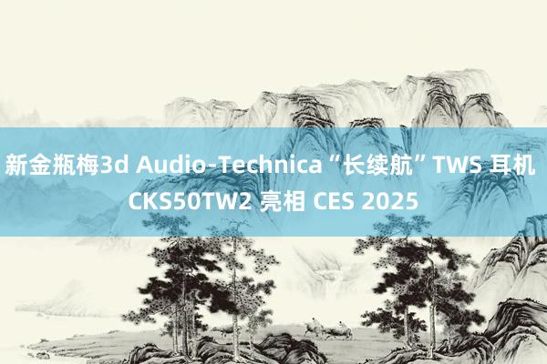 新金瓶梅3d Audio-Technica“长续航”TWS 耳机 CKS50TW2 亮相 CES 2025